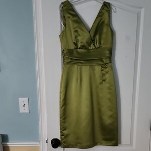 Elegant Olive Green Dress